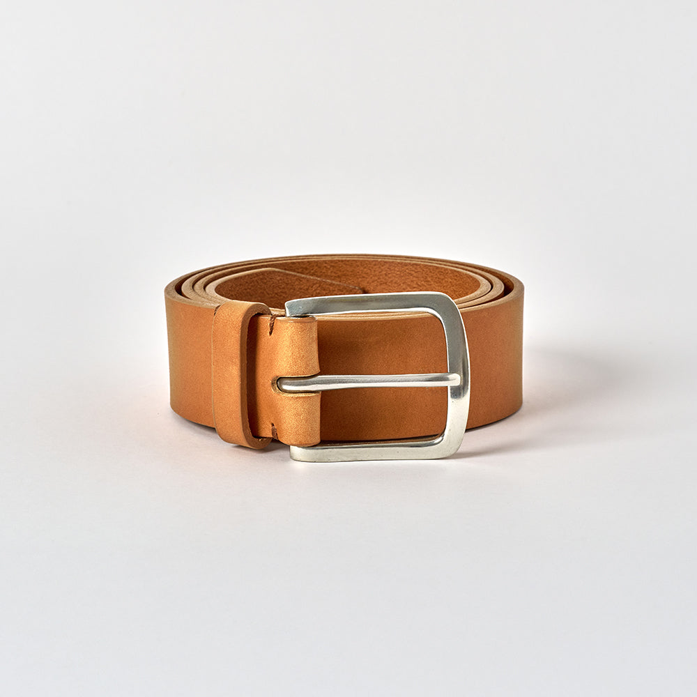 Aldwark Belt - Tan / Polished Pewter