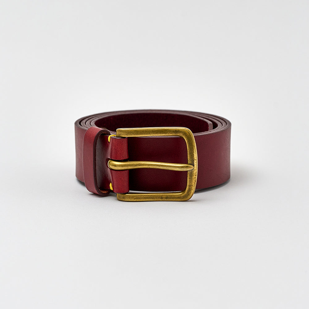 Aldwark Belt - Oxblood / Brass