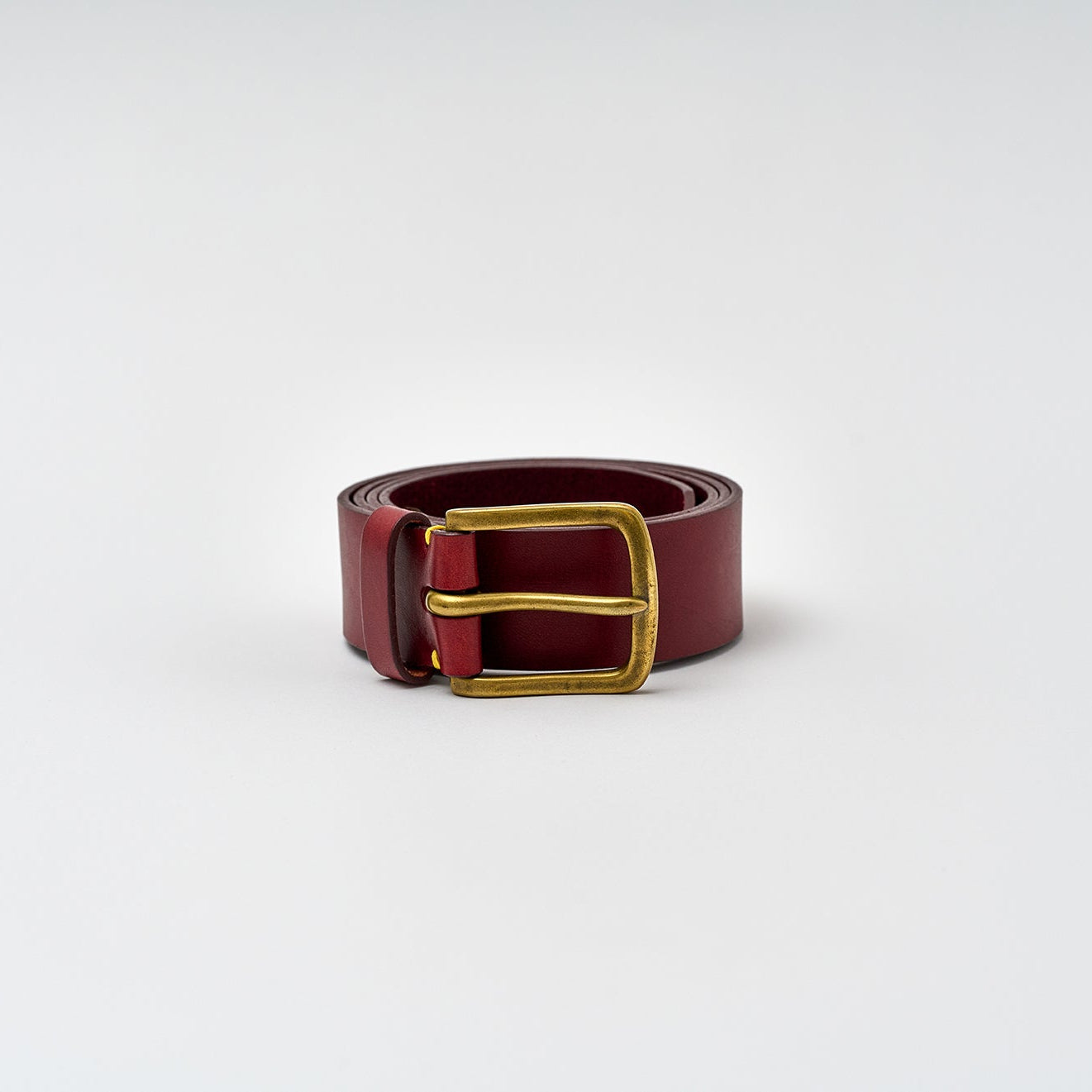 Aldwark Belt - Oxblood / Brass