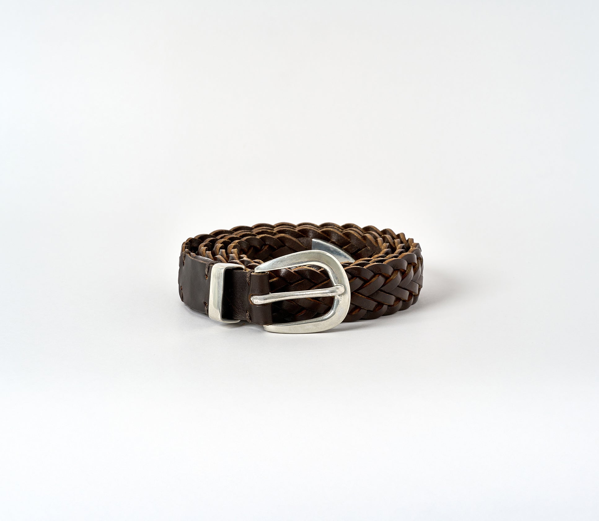 Baslow Belt - Walnut Brown / Pewter