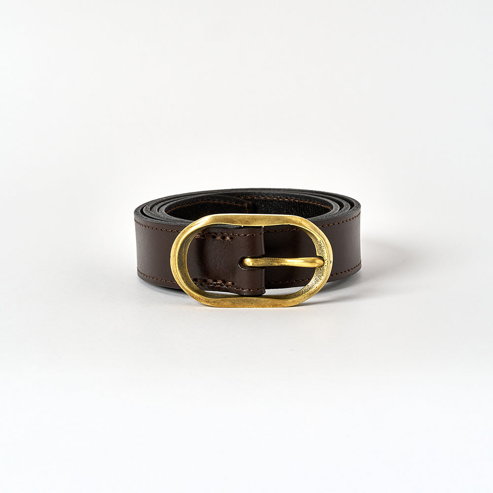 Pilsbury Belt - Walnut Brown / Brass