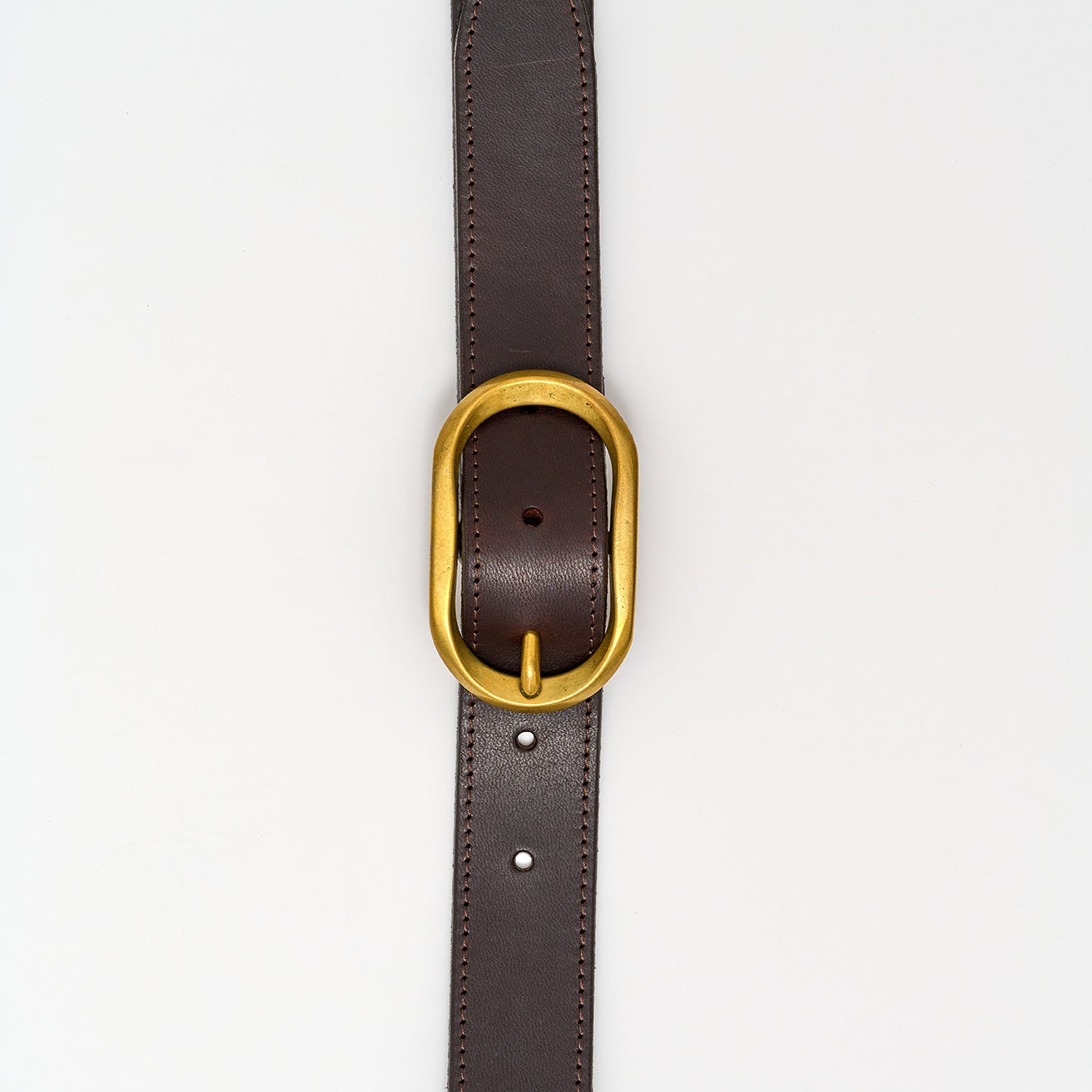 Pilsbury Belt - Walnut Brown / Brass