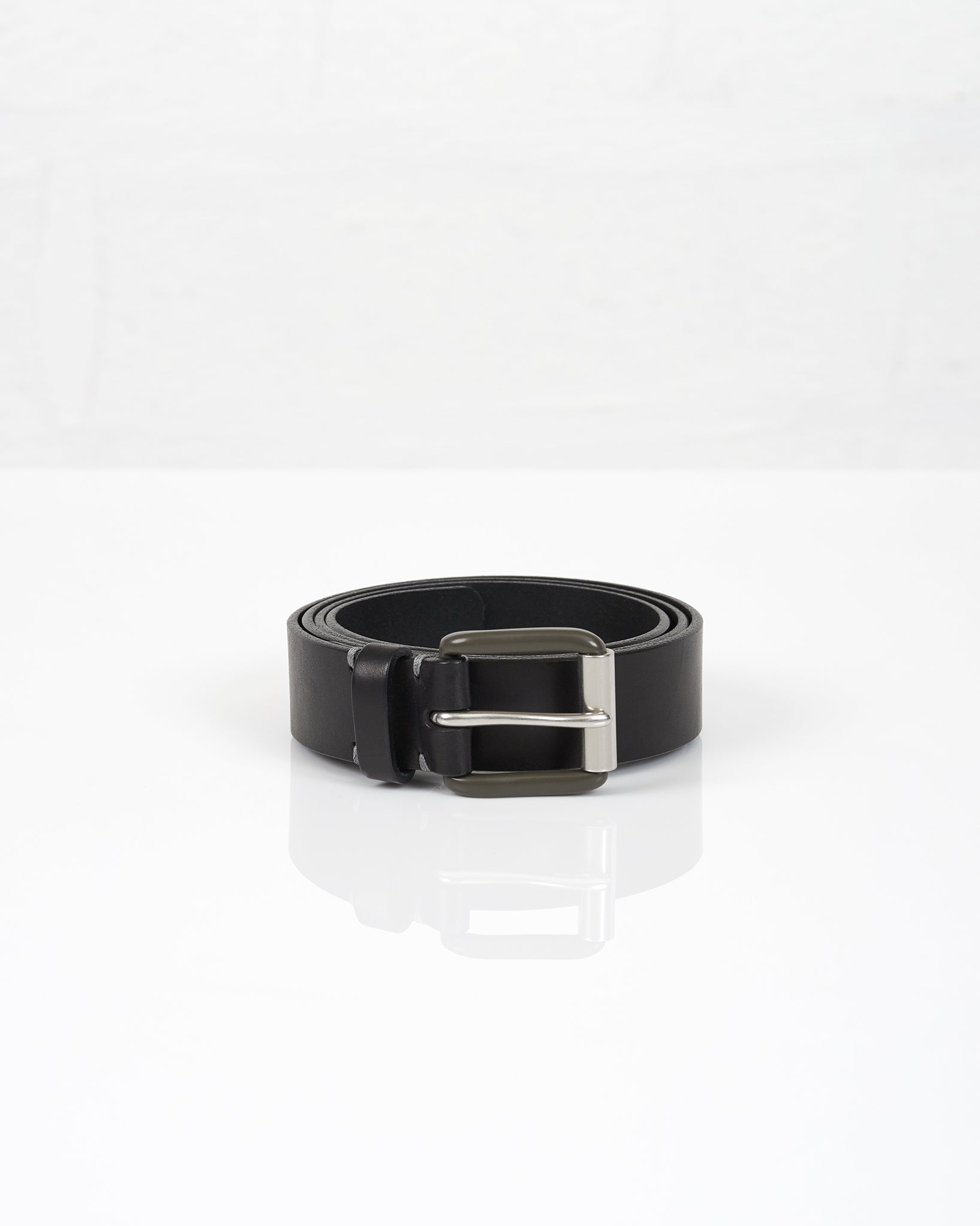 Modernist Exposed Belt - Pitch Black / Pewter