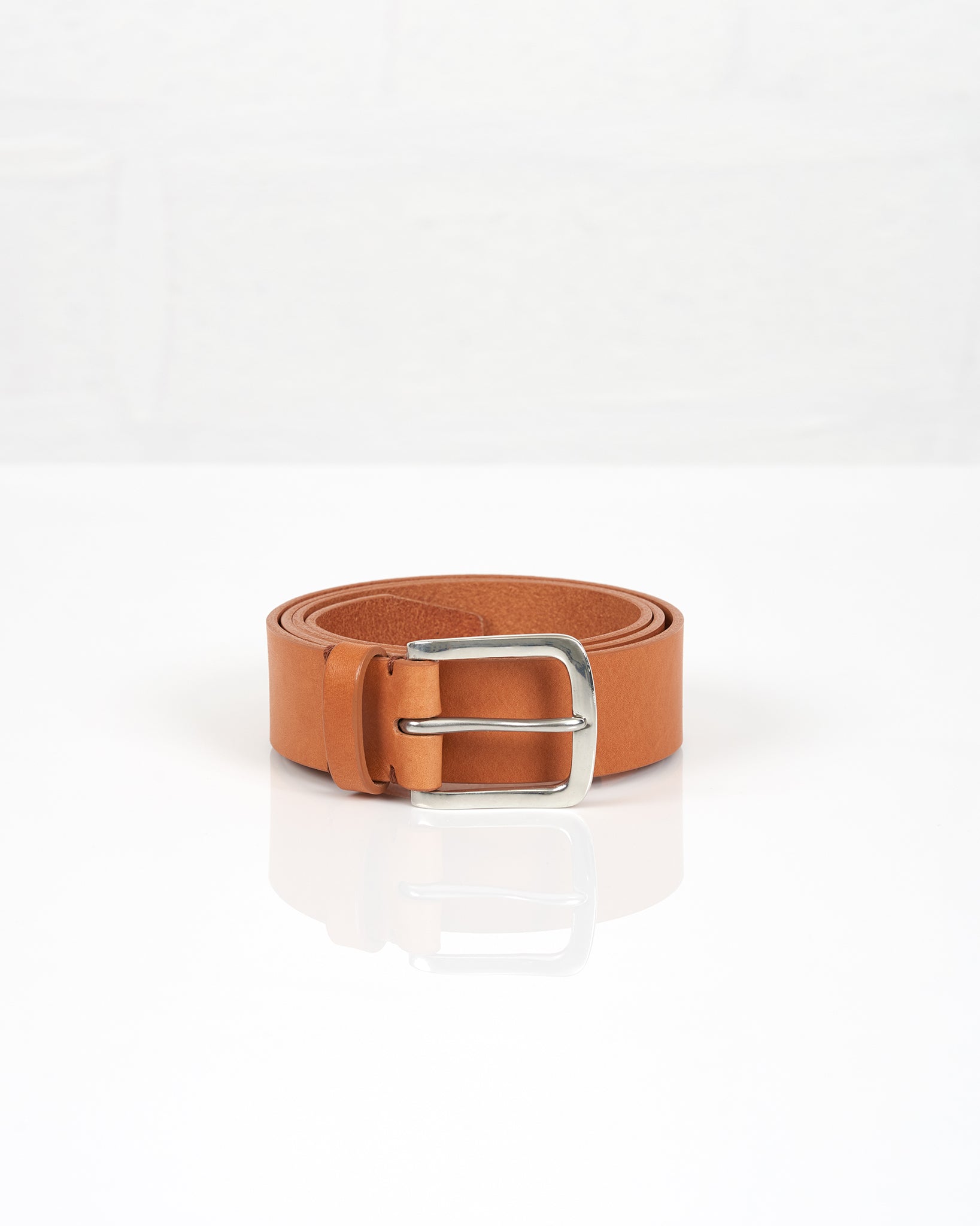 Aldwark Belt - Tan / Polished Pewter