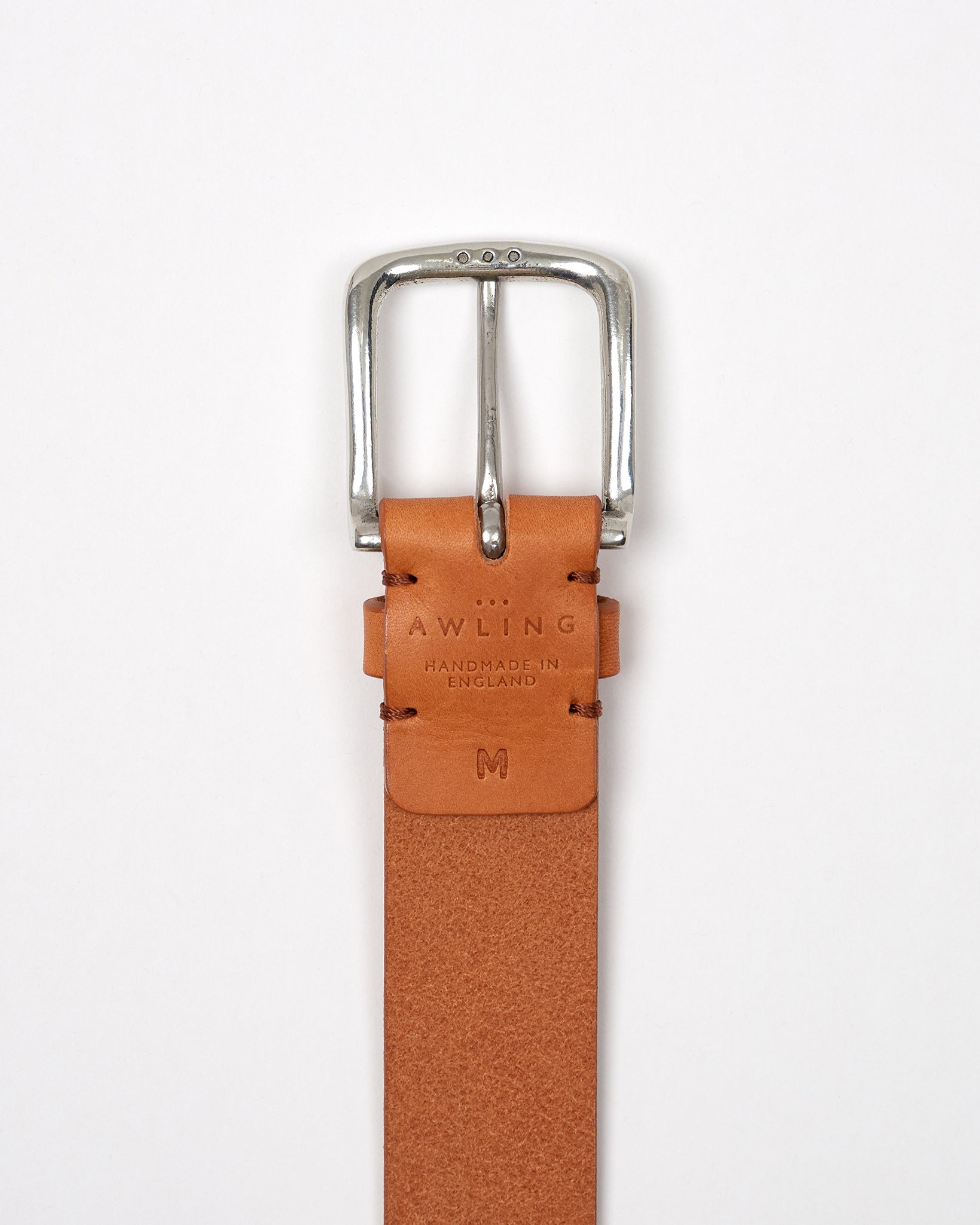 Aldwark Belt - Tan / Polished Pewter