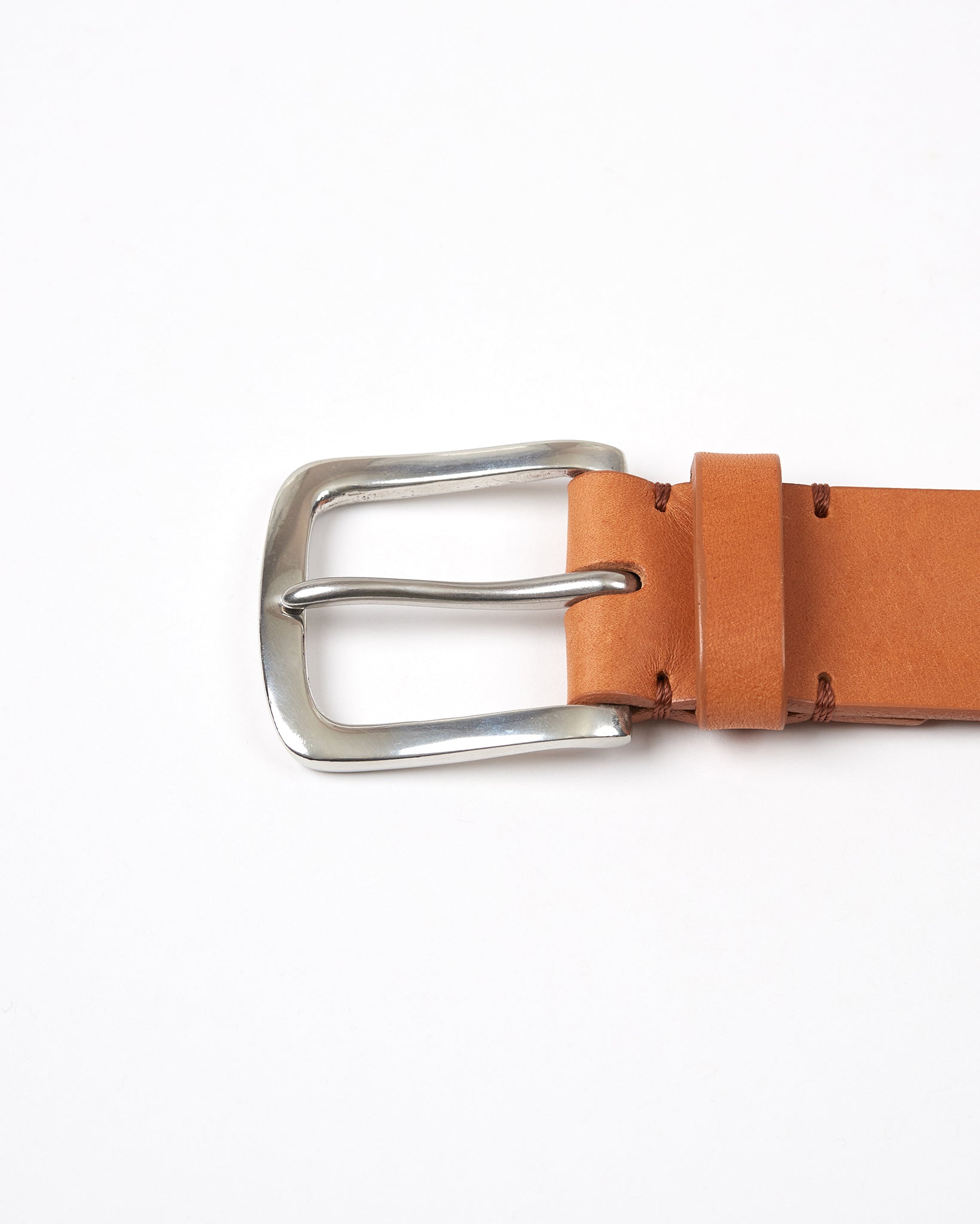Aldwark Belt - Tan / Polished Pewter