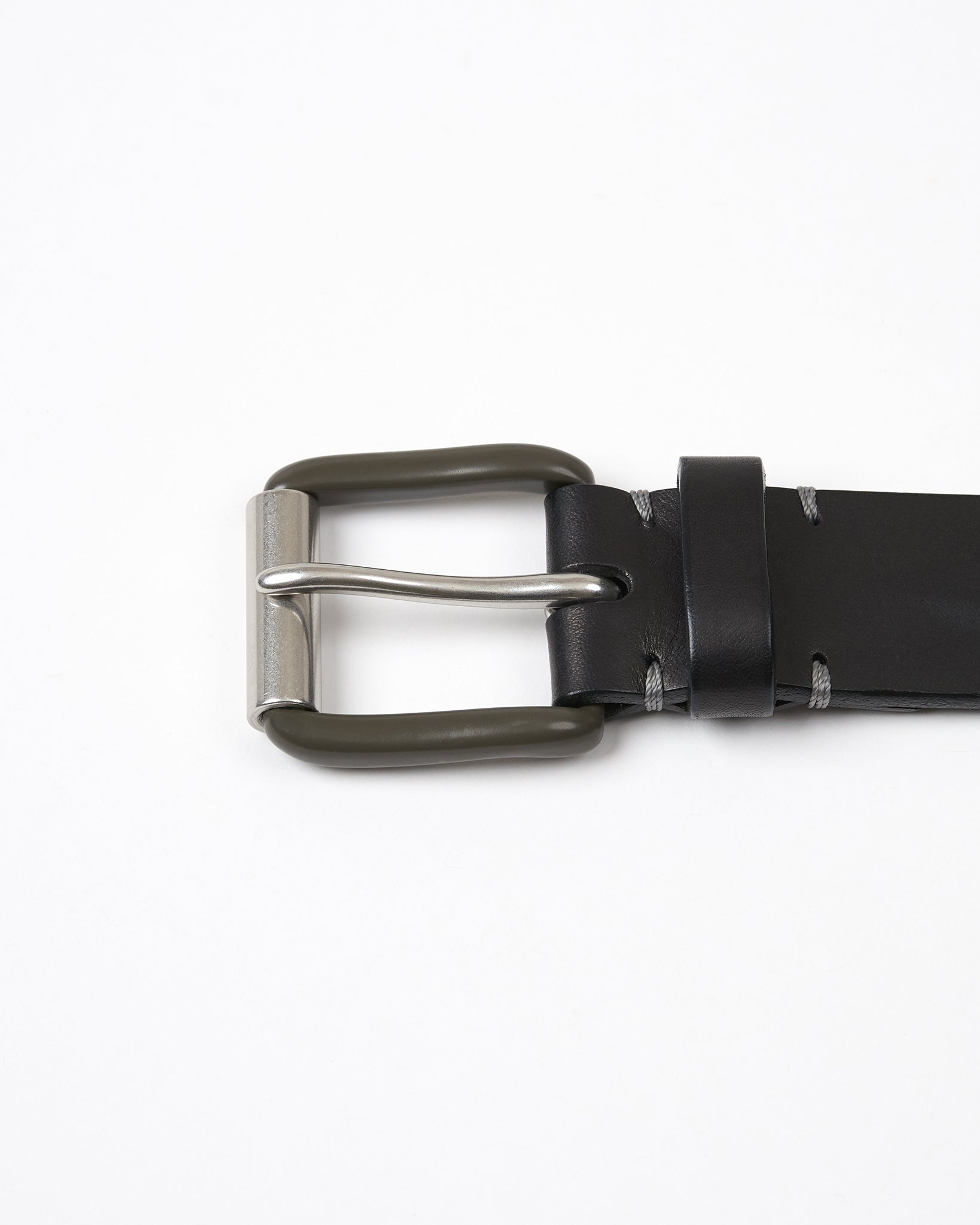 Modernist Exposed Belt - Pitch Black / Pewter