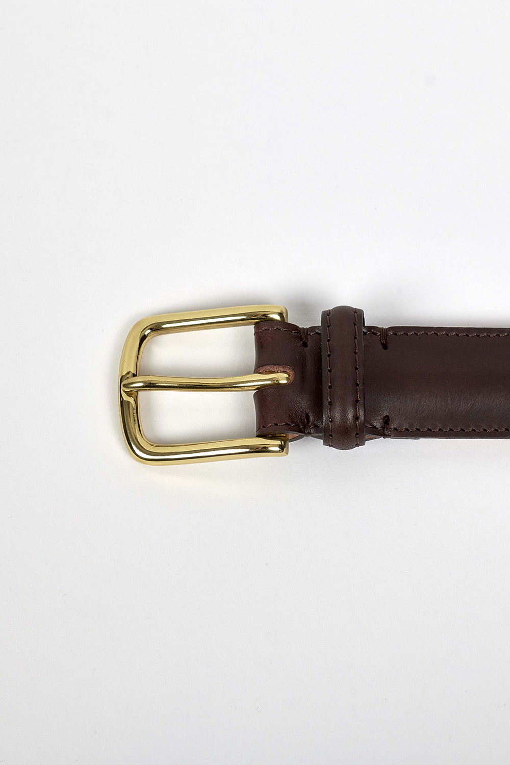 Edensor Belt - Walnut Brown / Brass
