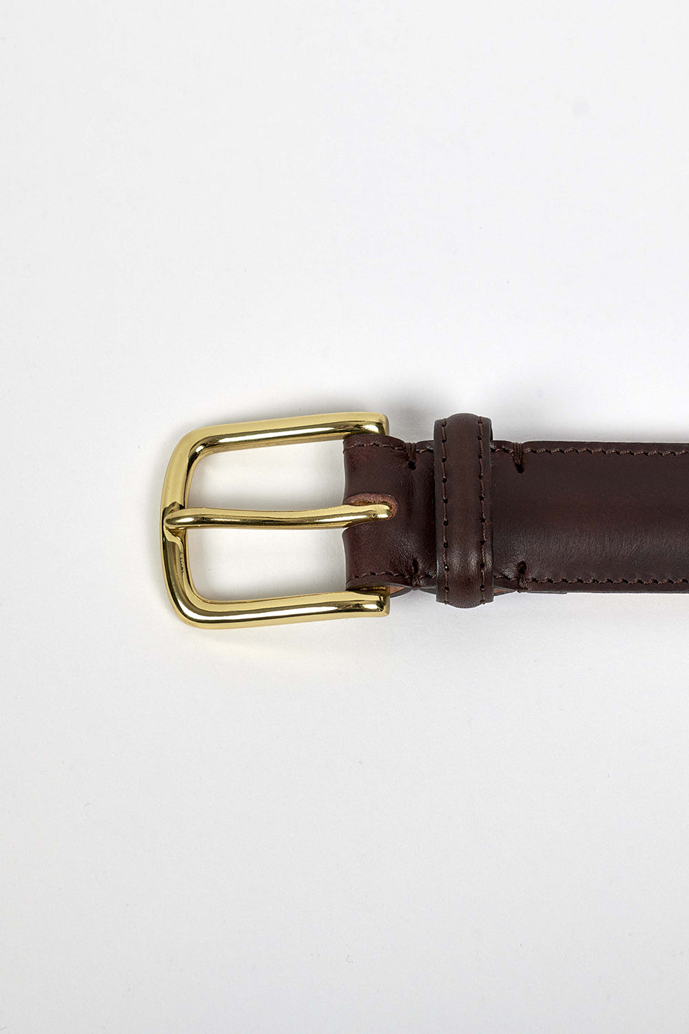 Camber Belt - Walnut Brown / Brass