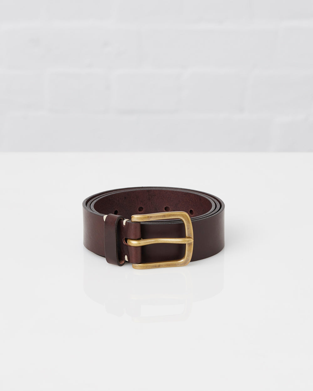 Aldwark Belt - Walnut Brown / Brass