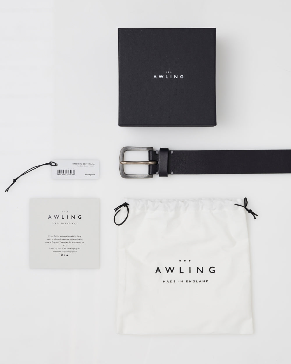 Aldwark Belt - Pitch Black / Pewter
