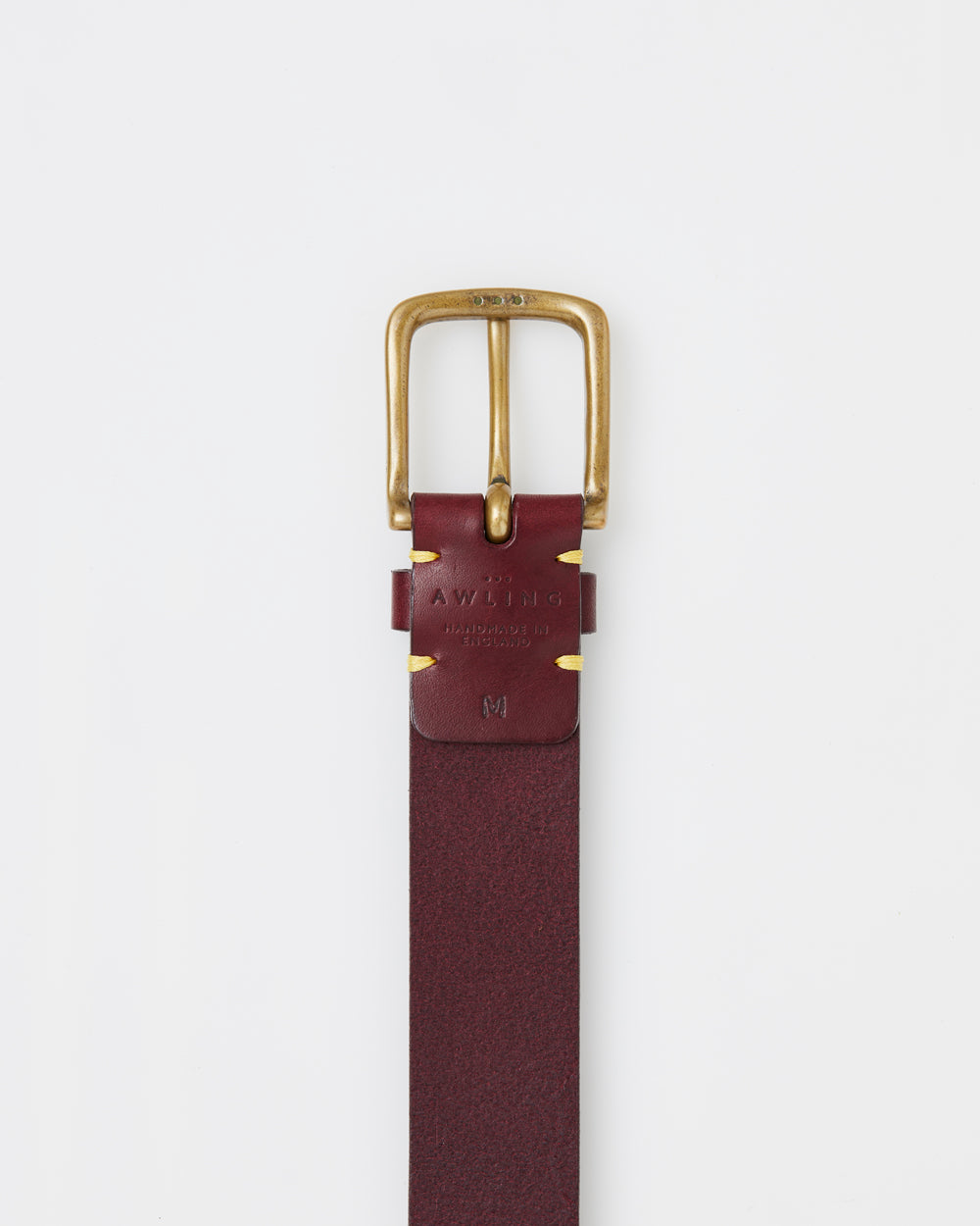 Aldwark Belt - Oxblood / Brass