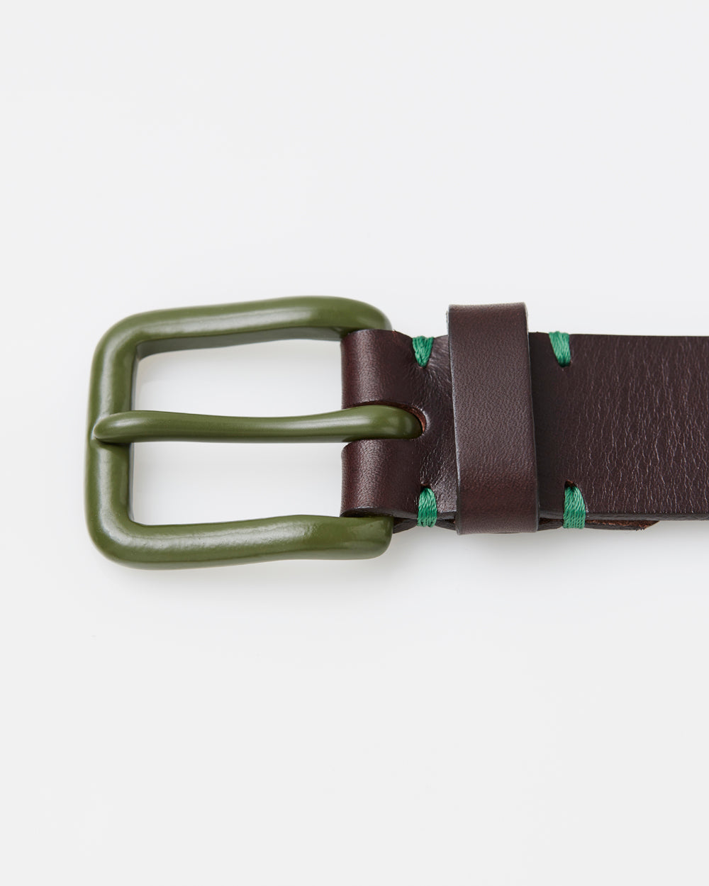 Modernist Belt - Walnut Brown / Olive