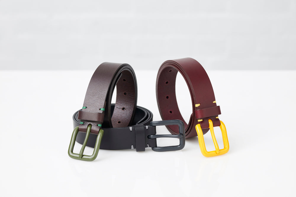 Modernist Belt - Walnut Brown / Olive