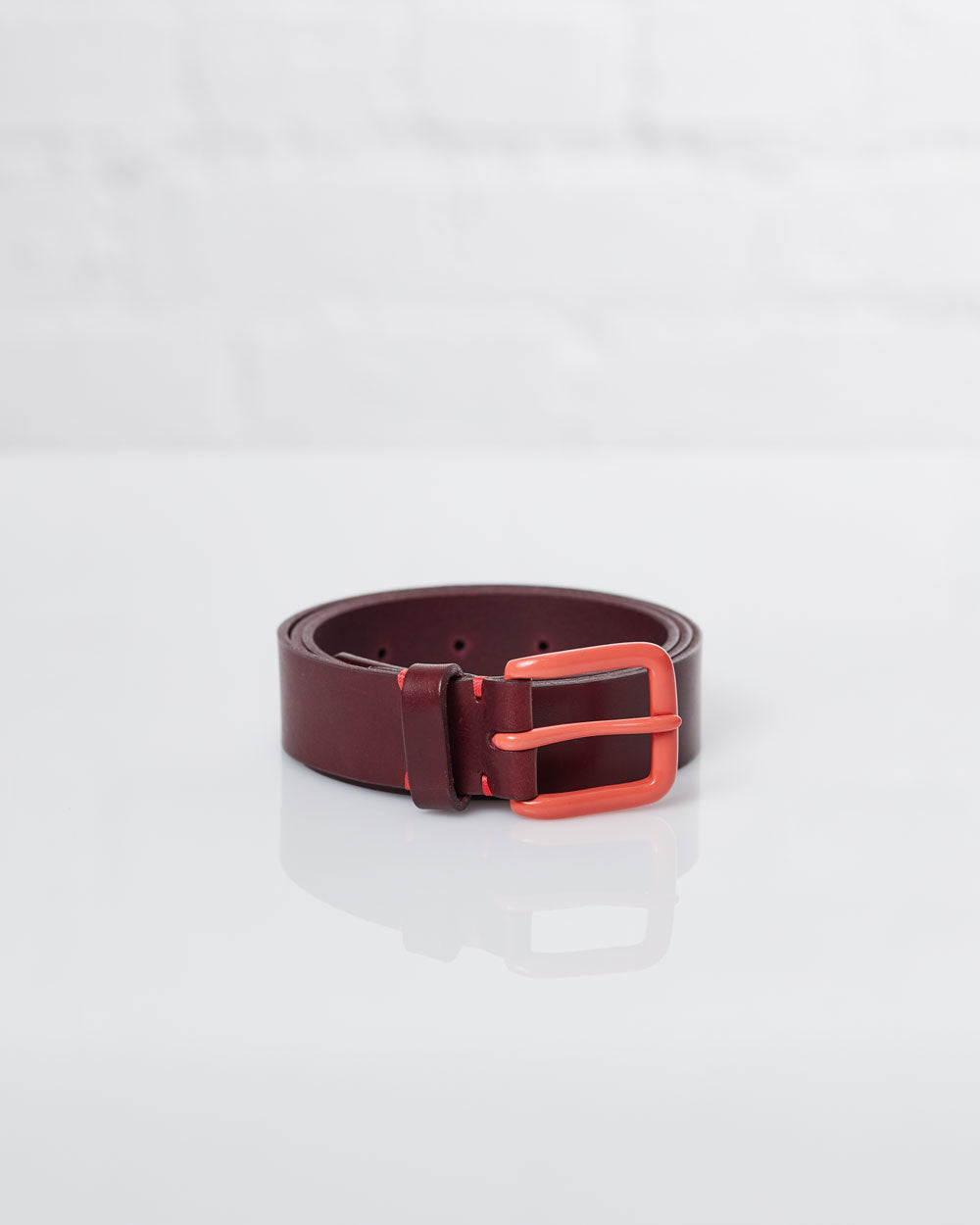 Modernist Belt - Oxblood / Terracotta