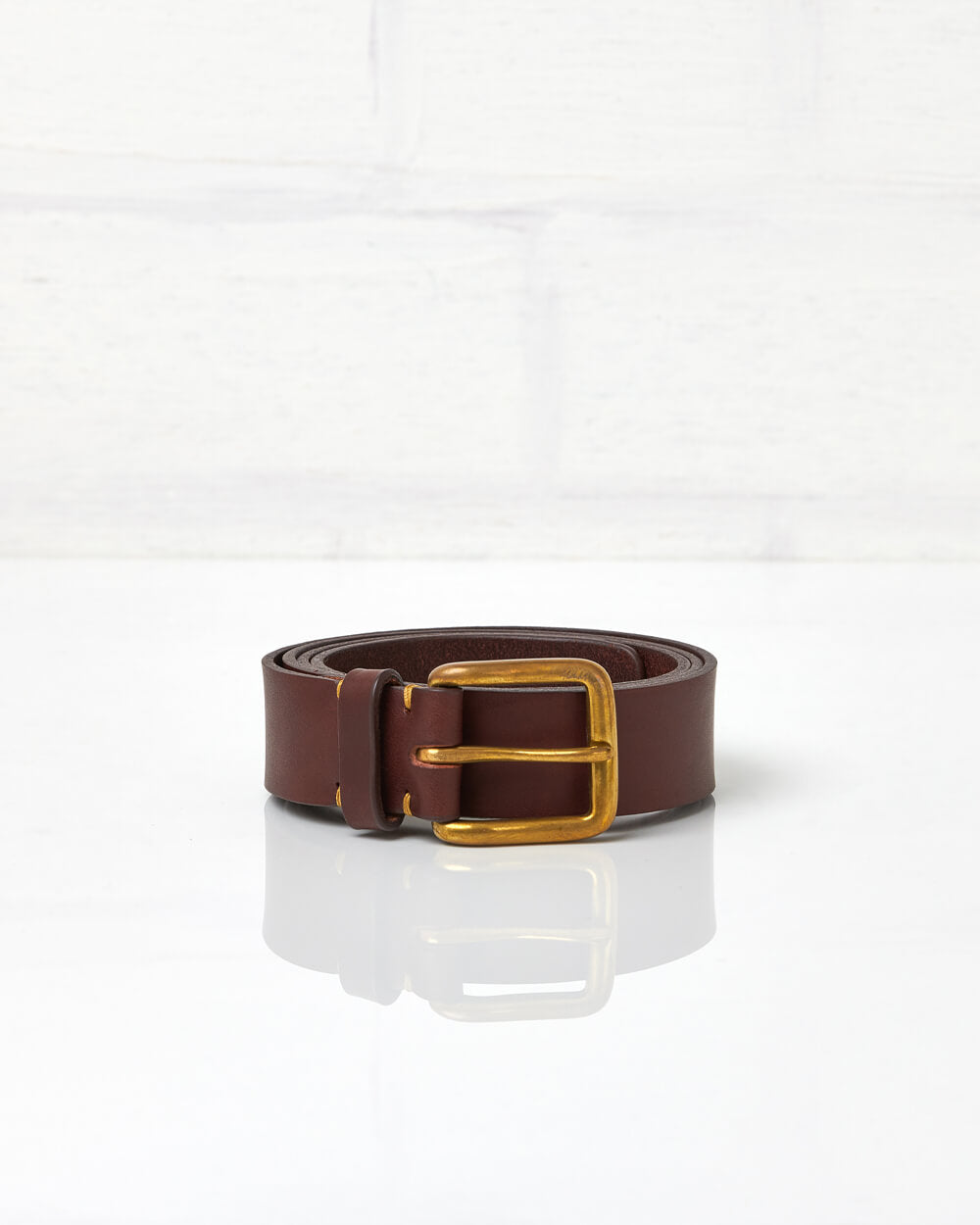 Bamford Belt - Russet Brown / Brass