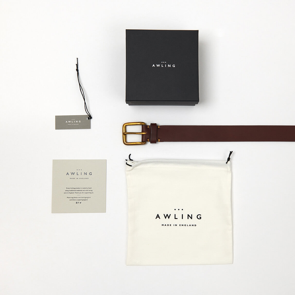 Bamford Belt - Russet Brown / Brass