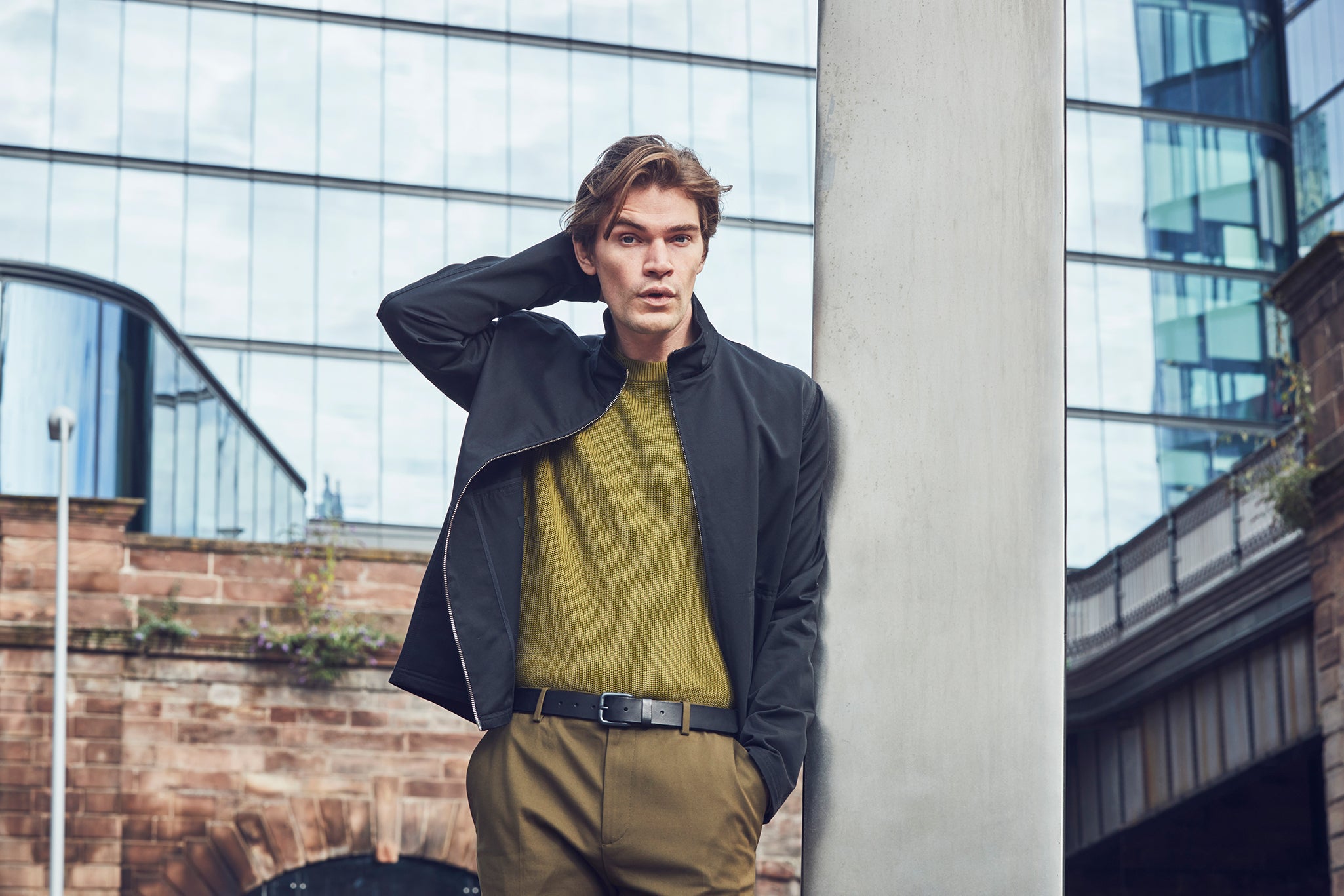 Modernist Belt - Pitch Black / Grey
