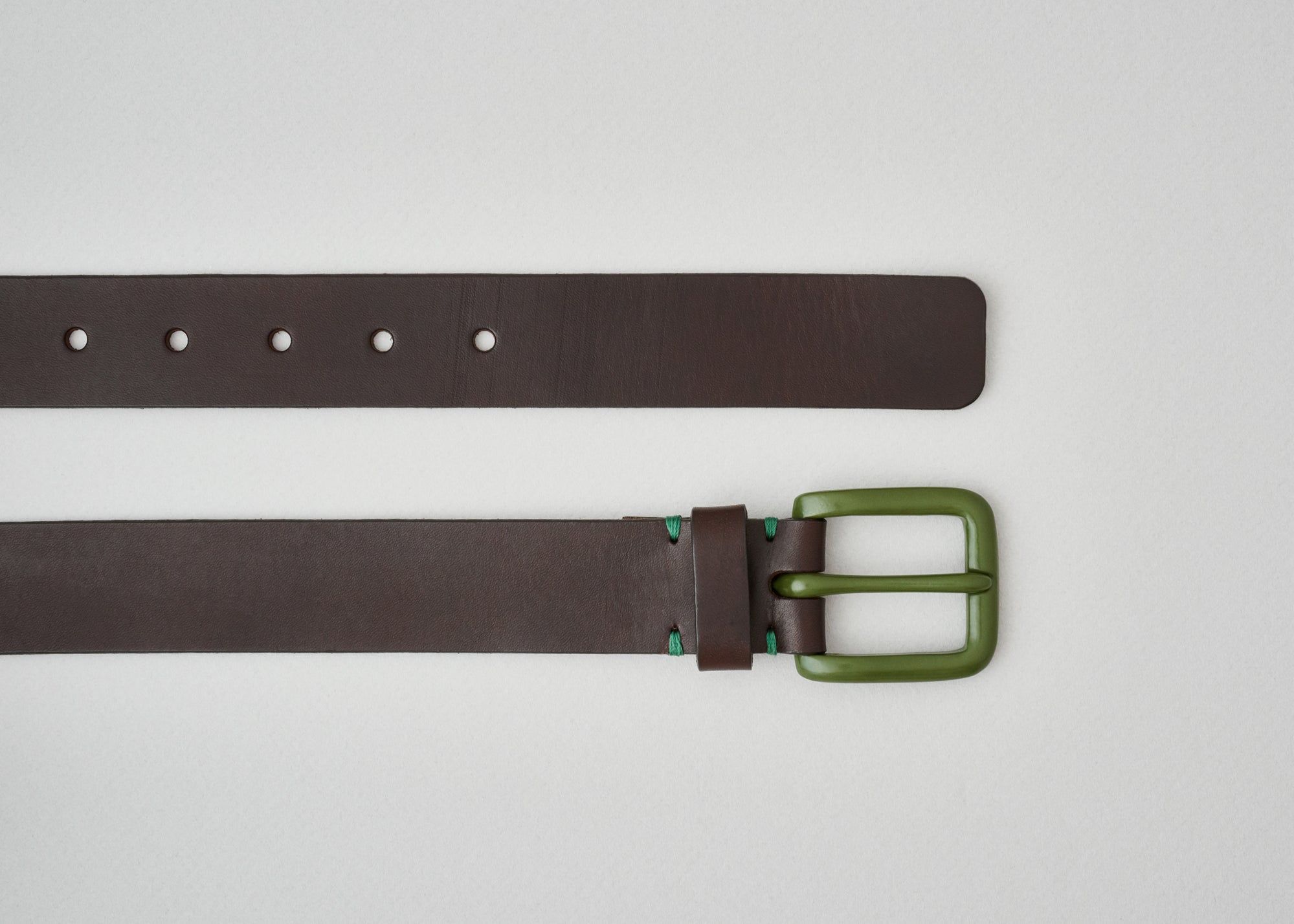 Modernist Belt - Walnut Brown / Olive