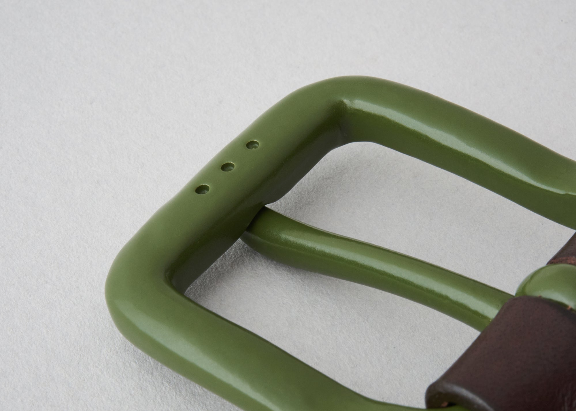 Modernist Belt - Walnut Brown / Olive