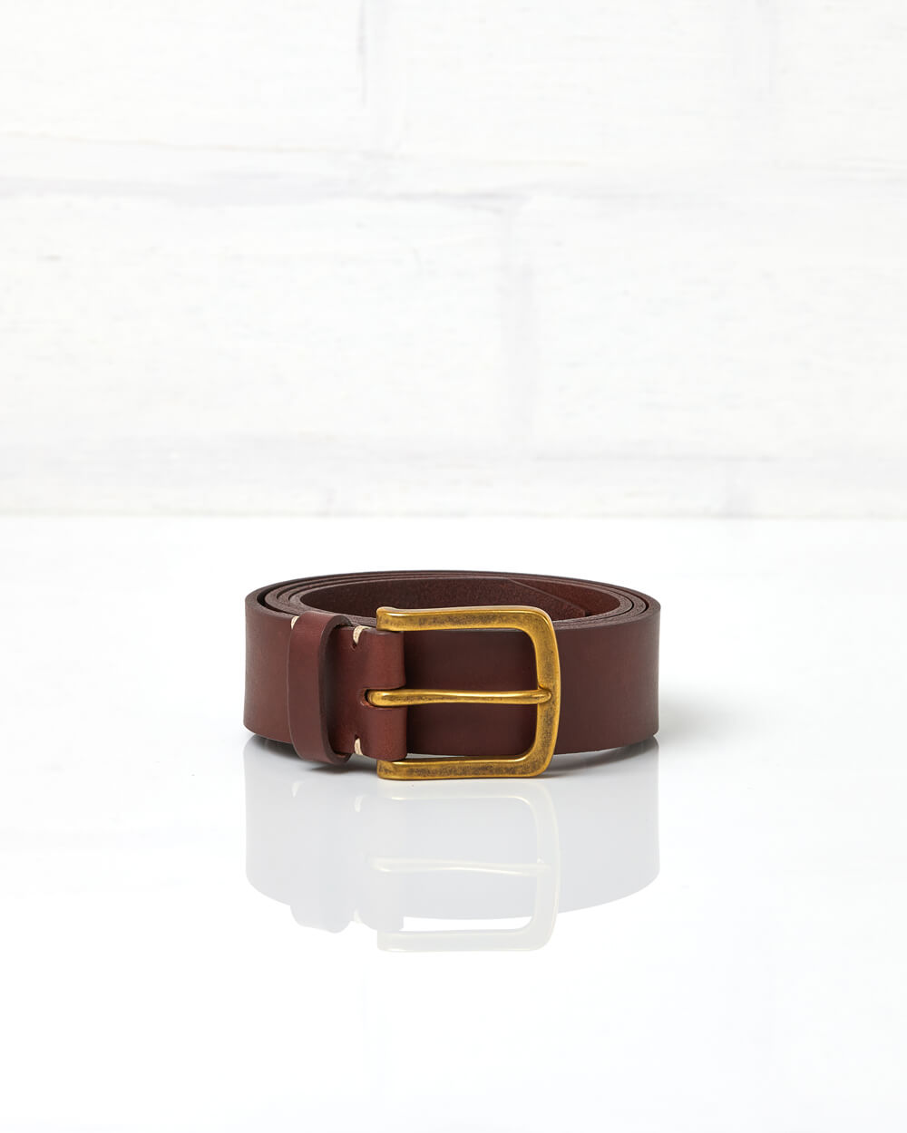 Aldwark Belt - Russet Brown / Brass
