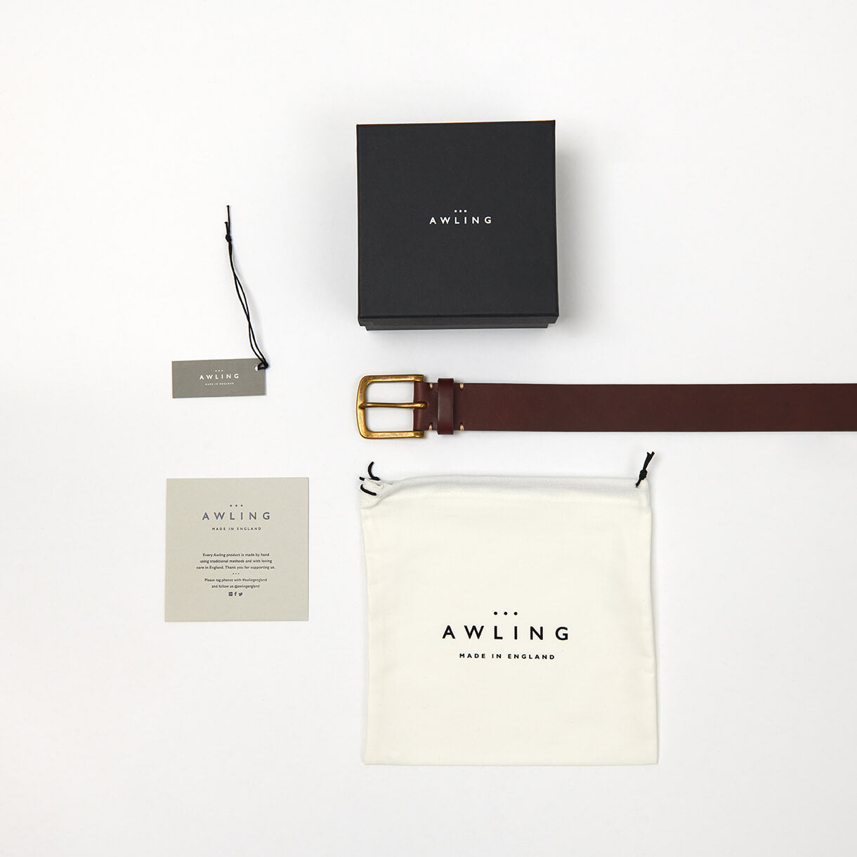 Aldwark Belt - Russet Brown / Brass