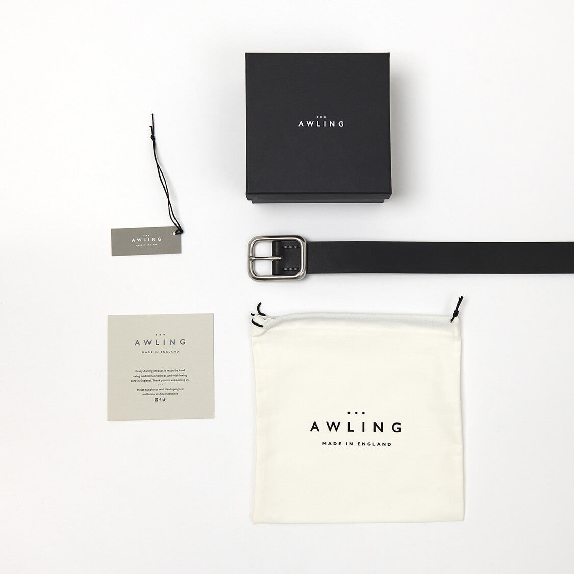 Winster Belt - Pitch Black / Pewter