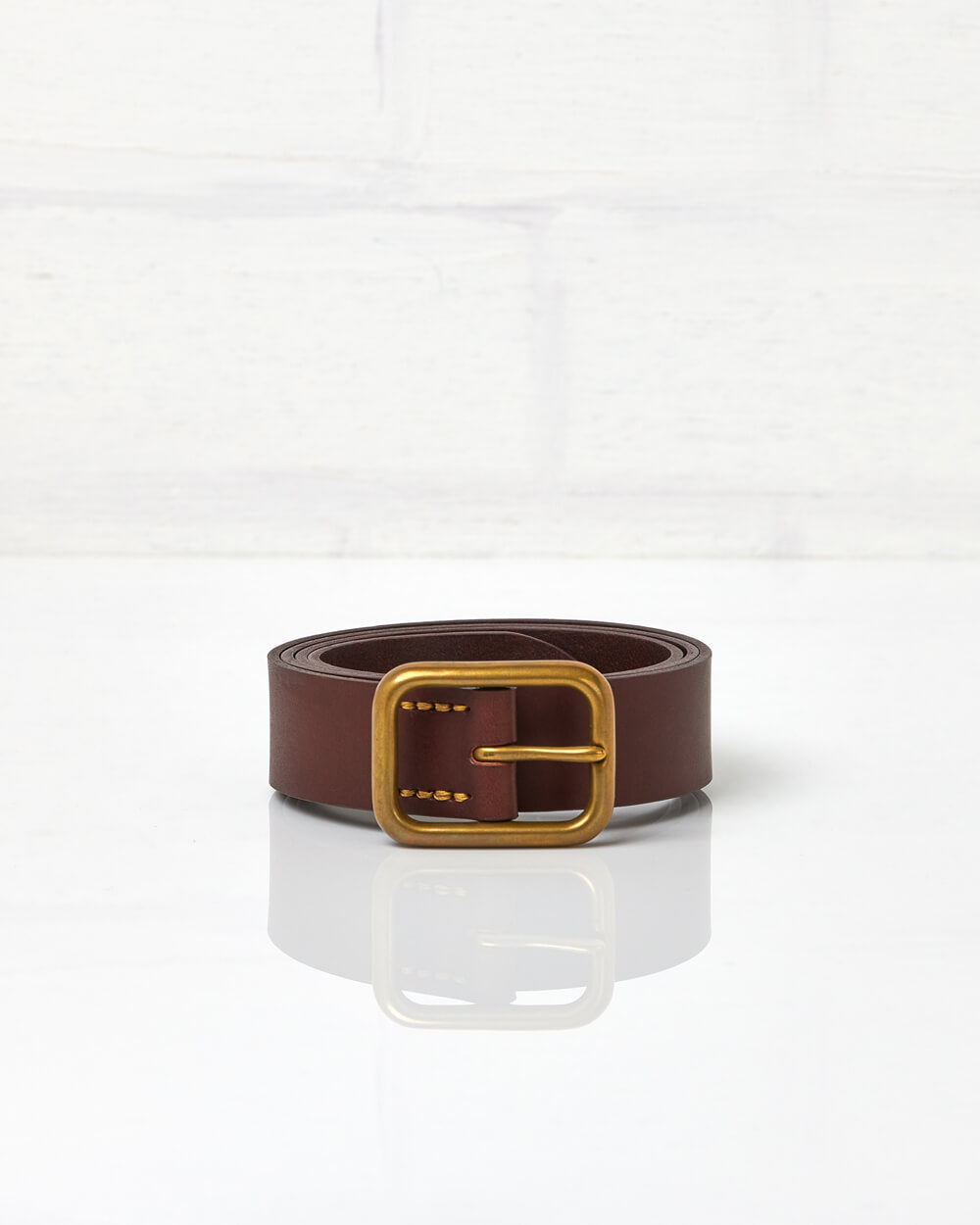 Winster Belt - Russet Brown / Brass