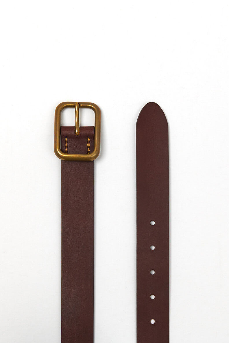 Winster Belt - Russet Brown / Brass