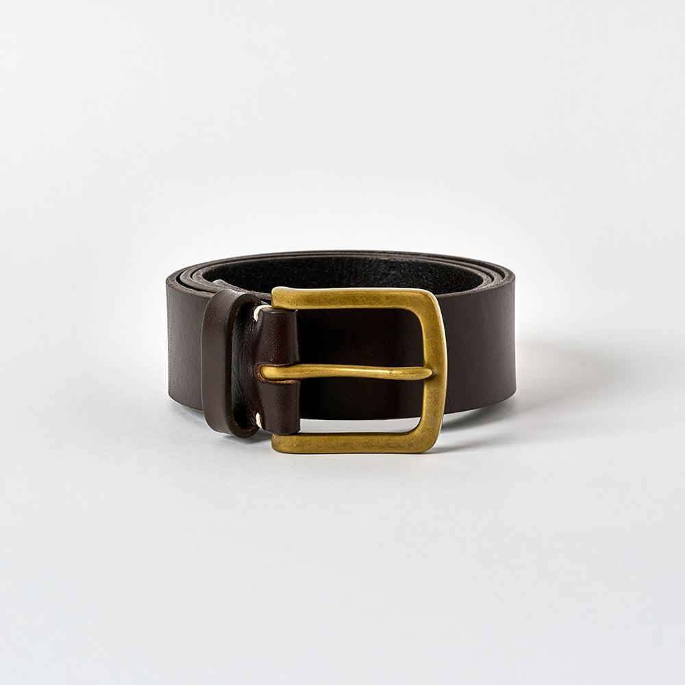 Aldwark Belt - Walnut Brown / Brass | Awling