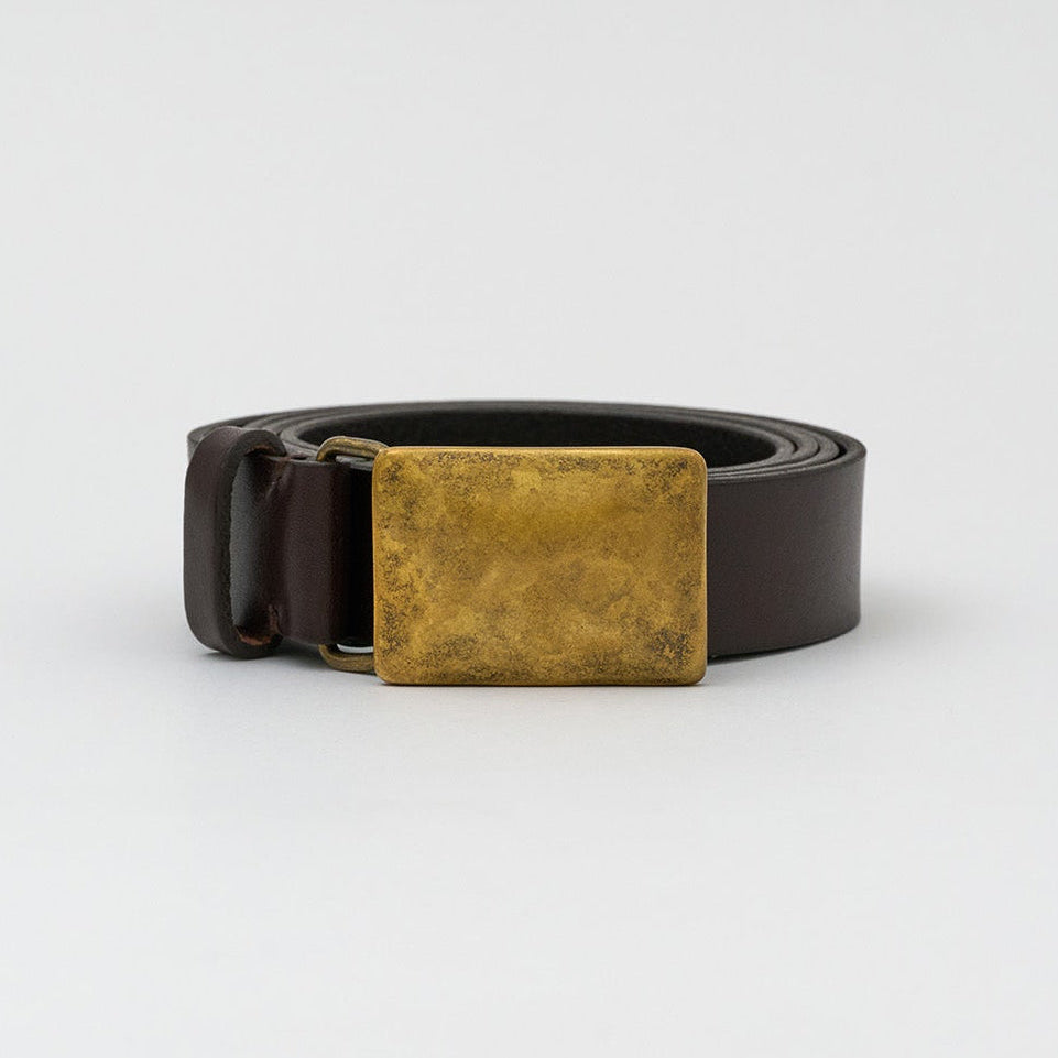 Edale Belt - Walnut Brown / Brass