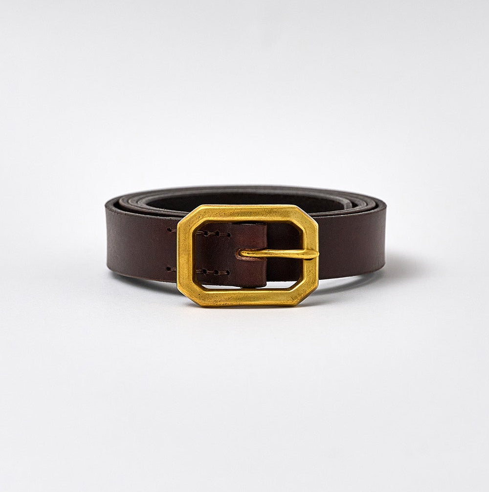Hartington Belt - Walnut Brown / Brass