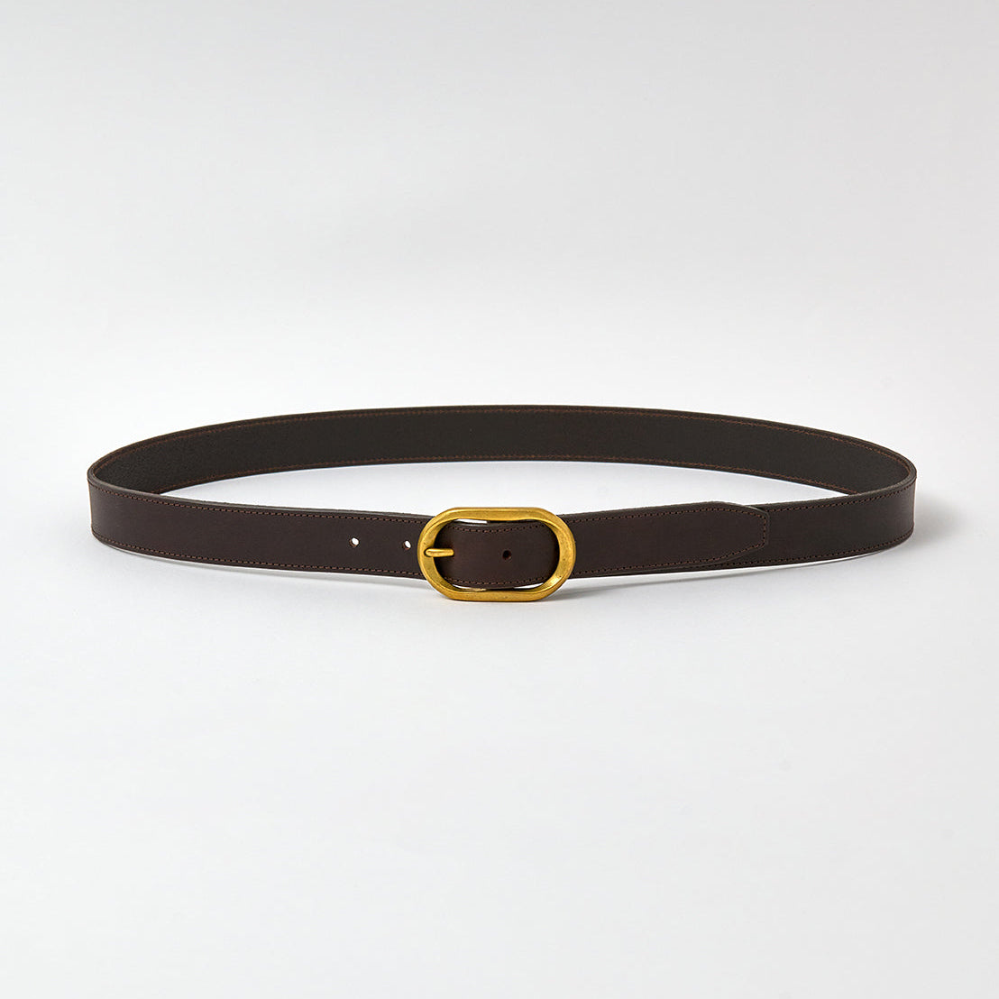 Pilsbury Belt - Walnut Brown / Brass