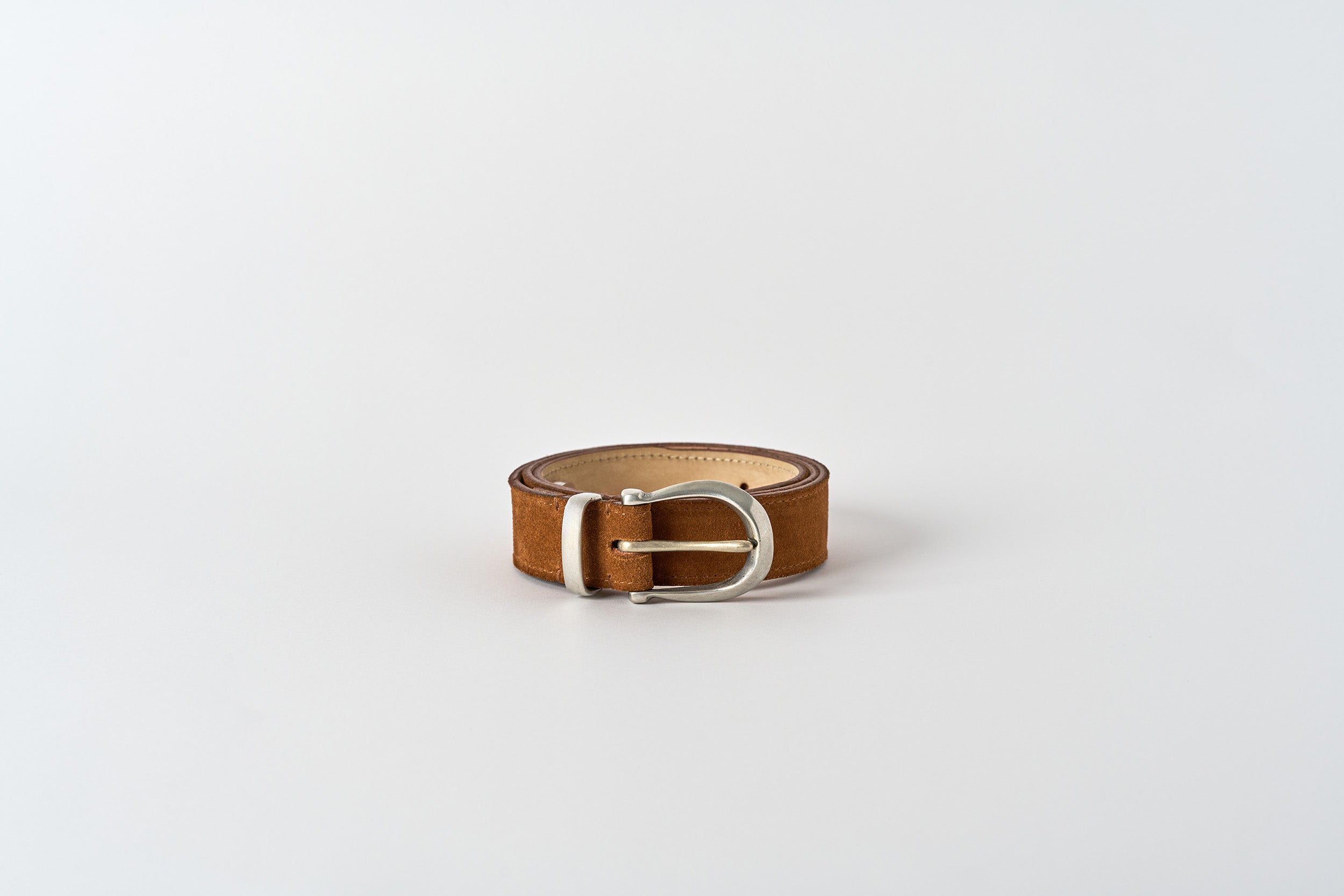 Rowarth Belt - Tobacco Brown Suede / Pewter