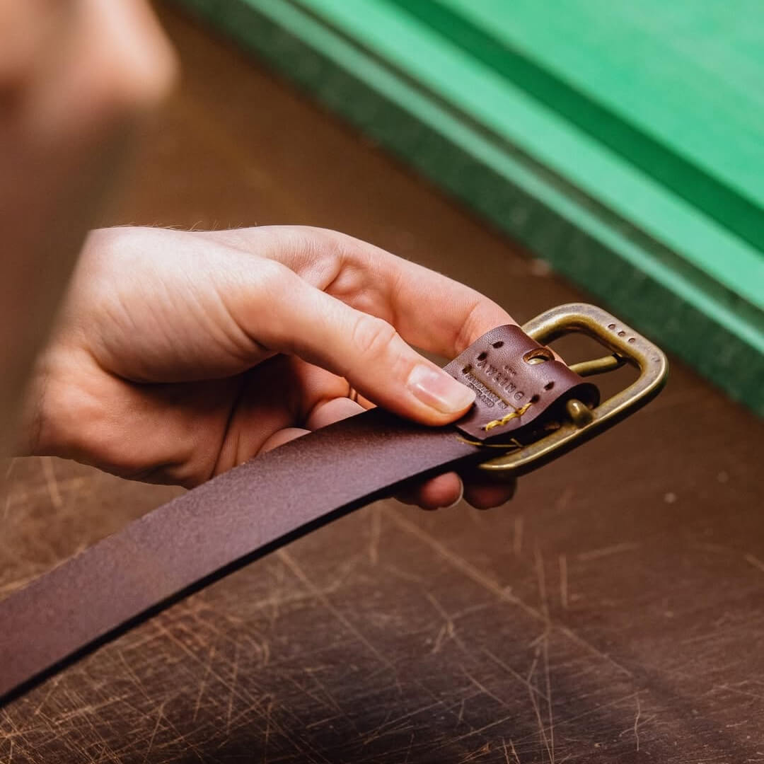 Pilsbury Belt - Pitch Black Pebble / Pewter | Awling