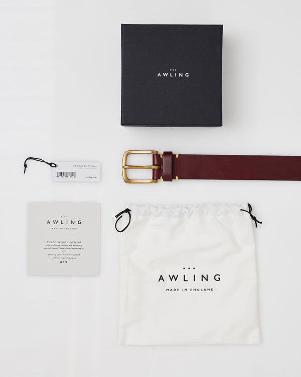 Awling | Modern leather belts, designed & made in England