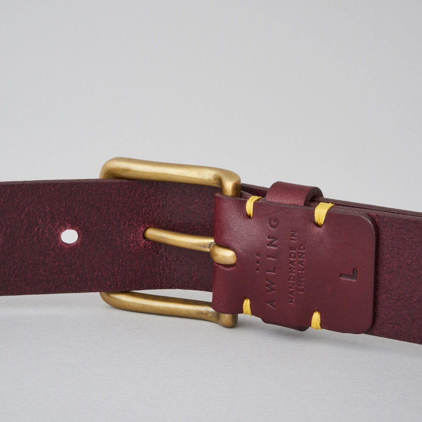 Aldwark Belt - Oxblood / Brass